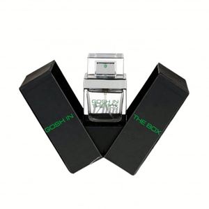 China Handmade Cosmetic Packaging Box Gift <b>Perfume</b> <b>Bottle</b> Cosmetic Black Box Wholesale Hard Paper Boxes - Product Image 1