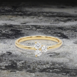 แหวนเพชรแล็บโกรว์ 14K 18K ทรงกลมเจียระไนบริลเลียนท์ VVS1 เจียระไนอย่างดีเยี่ยม โรแมนติก สำหรับผู้หญิง งานหมั้น งานแต่งงาน เครื่องประดับสำหรับงานปาร์ตี้ - Product Image 2
