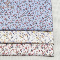 HAPPEAK Vente Chaude Popeline Tissu Coton Impressions Florales Impression Personnalisée Petite Fleur Imprimé Coton Tissu pour Robe
