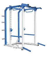 Cage de musculation commerciale multifonctionnelle avec barre de traction et rangement pour plaques – Équipement de musculation pour salle de sport