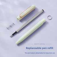 Stylo Gel Pression à Forte Valeur Chromatique, Personnalisable avec LOGO, Rose Mignon Morandi, Pointe Balle 0.5mm, en Plastique, pour Publicité
