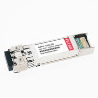 Módulo Transceptor SFP+ ZR Dúplex LC 10G 1550nm, 80km, Monomodo, Compatible con Cisco, Mikrotik, Intel, TP-Link