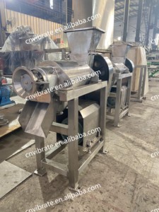 Presse-agrumes professionnel en acier inoxydable VBJX pour fruits, légumes, citrons et oranges, extracteur de <span class=keywords><strong>jus</strong></span> à vis, moulin à haut rendement - Product Image 5