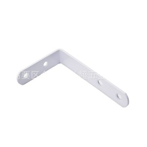 Support d'angle en L Hirotaka en fer blanc sablé, support d'étagère à 90 degrés, fixation murale durable - Product Image 1