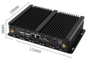 มินิพีซีอุตสาหกรรมแบบไร้พัดลม รุ่นใหม่ ใช้ซีพียู Intel I5/I7 แรม DDR4 พอร์ต USB 3.0 พอร์ต COM หลายพอร์ต รองรับอุณหภูมิได้หลากหลาย - Product Image 2