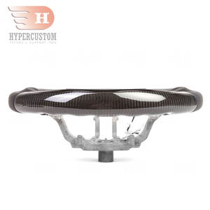 Convient pour <span class=keywords><strong>Nissan</strong></span> <span class=keywords><strong>GTR</strong></span> R35 Smart LED Carbon Fiber Steering Wheel Modification 6 O'clock Direction Change Leather - Product Image 6