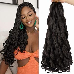 Vendita Diretta dalla Fabbrica: Capelli per Treccine Francesi in Fibra Resistente al Calore da 24 Pollici, 150g, Ondulati e Ricci - Product Image 1