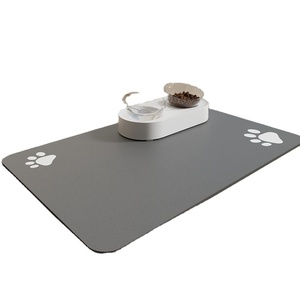 Kingtale, suministros personalizados para mascotas, accesorios para perros, alfombrilla de alimentación para mascotas, sin manchas, alfombrilla dispensadora de agua para perros de secado rápido - Product Image 1