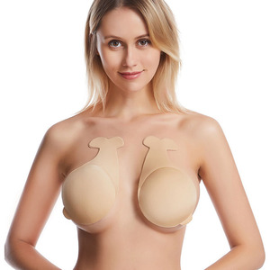 Anti-sag sin frente sin espalda pezones empanadas pezones pegatinas sin tirantes Push up adhesivo sujetador silicona Invisible sujetador - Product Image 2