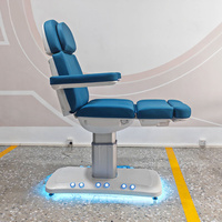 Table de massage portable avec télécommande intelligente pour centre de soins des cils, lit de massage électrique, canapé de physiothérapie