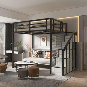 Ensembles de chambre à coucher Derniers modèles de <span class=keywords><strong>lit</strong></span> en métal <span class=keywords><strong>Lit</strong></span> <span class=keywords><strong>mezzanine</strong></span> de bureau portable Cadre de <span class=keywords><strong>lit</strong></span> <span class=keywords><strong>mezzanine</strong></span> en acier avec <span class=keywords><strong>armoire</strong></span> de rangement - Product Image 1