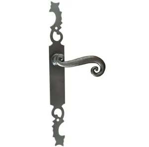 Kak — poignée de porte en acier forgé à la main, poignée de porte en fonte, style européen rétro