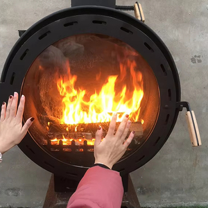 Foyer intérieur à <span class=keywords><strong>bois</strong></span> personnalisé <span class=keywords><strong>de</strong></span> haute qualité Poêles <span class=keywords><strong>de</strong></span> <span class=keywords><strong>toit</strong></span> suspendus muraux modernes pour le salon en acier - Product Image 1