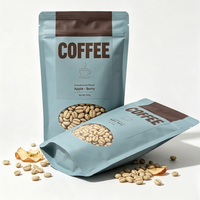 Sachet Doypack Personnalisé Mat pour Café Filtré avec Fermeture Éclair et Fenêtre, Qualité Alimentaire, Refermable, Vente en Gros Usine