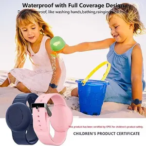 Kidsren impermeable GPS Tracker cubierta protectora diseño moderno correa de reloj de silicona Compatible con Apple Airtag - Product Image 2