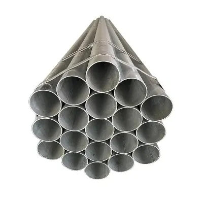 Vendi bene tubo in acciaio Pre-zincato Q345c Q345D Q345E tubo in acciaio tondo zincato da 2mm per la costruzione