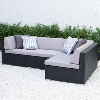 Ensemble de canapés en rotin osier d'extérieur de luxe Design unique pour jardin, patio, salle à manger, cour, meubles de parc d'hôtel
