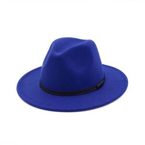 Sombrero Fedora de Lana Clásico para Mujer X3085, Ala Ancha, Estilo Jazz, Ajustable con Hebilla, para Estilos Formales - Product Image 2