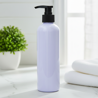 Emballage vide, flacons en PET blanc mat de 350 ml, flacons en plastique pour sérum de soin de la peau, pompe, shampooing et après-shampoing, pour lotion
