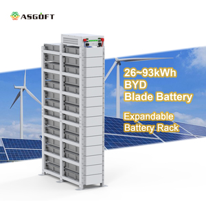 ระบบแบตเตอรี่เก็บพลังงานแสงอาทิตย์แบบไฮบริด IP65 CAN แบตเตอรี่แบบเรียงซ้อน BYD Blade ความจุ 26KWH 46KWH 93KWH 100KWH สำหรับบ้าน - Product Image 1