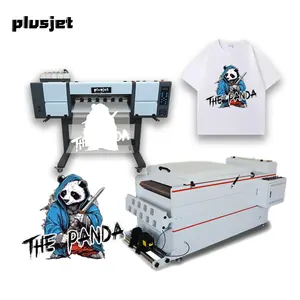 Plusjet Printer DTF profesional PJ-700P4 langsung ke Film T-shirt Printer dengan Epson I3200-A1 Print Head 4pcs
