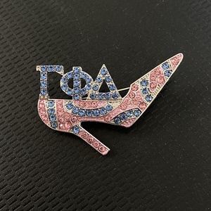 Broche de Solapa con Pedrería Brillante para Zapatos de Tacón Alto, para Mujer, de las Hermandades Griegas Zeta Phi Beta, ZA, SGRho, Gamma Delta, OES, Iota - Product Image 5