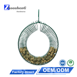 Squirrel Puzzle <strong>Feeder</strong> Hanging Metal <strong>Peanut</strong> Ring Coil <strong>Bird</strong> <strong>Feeder</strong> Fat Suet Ball Whole <strong>Peanut</strong> Wreath <strong>Feeder</strong> for Outdoor Blue Jay - Product Image 1