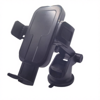 Support de téléphone de voiture classique à poignée flexible avec ventouse télescopique rotative Support de téléphone pour pare-brise de voiture Tableau de bord