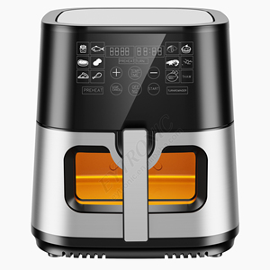 Freidora de Aire de 8L, la Mejor Según Consumer Reports, Buen Precio, Acero Inoxidable, Sin Aceite, Pantalla LCD Digital Inteligente - Product Image 2