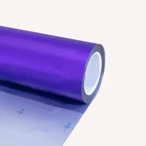 Super Matt Chrome Purple Vinyl Wrap Roll Surface Decoration Self Adhesive (1.64ft*29.5ft) Good Viscosity Anti-scratches