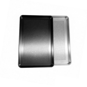 Grande <span class=keywords><strong>Teglia</strong></span> Rettangolare in Alluminio per Pizza, Pane, Torte e Pasticceria, per Uso in Forni a Convezione Industriali - Product Image 4