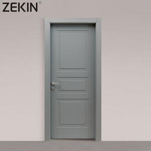 ZEKIN Portes latérales en bois personnalisables revêtement en aluminium certifié CE commande en gros noyau solide pour projet de maison de ville étanche pour - Product Image 6