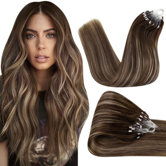 16 Halo Hair Extensions Remy Human Hair, Clip-in