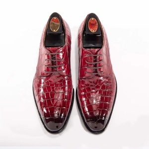 Goodyear welt Custom Design scarpe da uomo abbina <span class=keywords><strong>giacca</strong></span> di <span class=keywords><strong>pelle</strong></span> di coccodrillo e portafoglio <span class=keywords><strong>pelle</strong></span> di alligatore ufficio scarpe da sera per uomo - Product Image 1