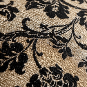 <span class=keywords><strong>Funda</strong></span> de Cojín de Chenilla con Jacquard Floral - <span class=keywords><strong>Funda</strong></span> de Almohada con Diseño Botánico y Ribete de Terciopelo - Decoración Elegante para Sofá Cama - Product Image 4