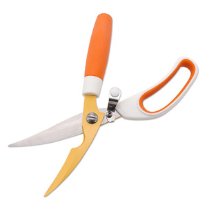 Kitchen Scissors Stainless Steel Green Straight Head For Home Use Cutting Duck Fish Chicken Bones - Product Image 2