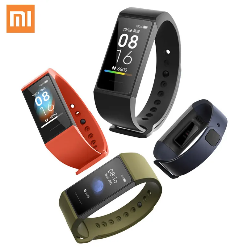100% Original Xiaomi Redmi Band 4C Smart Fitness Wristband Bracelet Multiple Touch Screen Mi Smart Band 4C