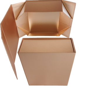 Custom Luxury Gold Foil Foldable Magnetic Gift Box Garment Gift Packaging Box Cardboard Folding Gift Box