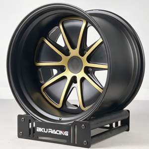 ล้อฟอร์จ 3 ชิ้น Bku สำหรับ Porsche 991 <span class=keywords><strong>Carrera</strong></span> 4S 911 Turbo S 992 GT3 RS ขนาด 17 18 19 นิ้ว ขอบลึกแบบกำหนดเอง ล้ออัลลอยสองสี - Product Image 2