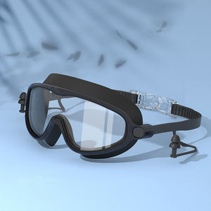 แว่นตาว่ายน้ำเล่นกีฬาสำหรับเด็กกรอบป้องกันรังสียูวีแบบมีปลั๊กอุดหูป้องกันหมอกป้องกันยูวี - Product Image 4