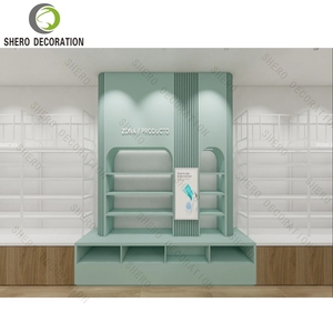 High End Cosmetic Shop Decoration Ideas Customized Eco-Friendly <b>Makeup</b> Counter Display <b>Makeup</b> Stand For Cosmetic Showcase - Product Image 5