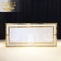Ensembles de meubles de bar de luxe en acier inoxydable modernes pour les mariages et les fêtes, salon et hôtel