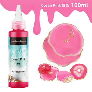 สีผสมเรซิ่นอีพ็อกซี่ 50 มล. สีโอเชียน คัลเลอร์ พิกเมนต์เข้มข้นสูง สำหรับงานไม้ริเวอร์เทเบิล สีผสมสำหรับงานฝีมือ - Product Image 2