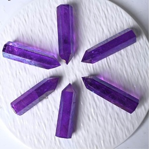 Venta al por Mayor de Torres de Cuarzo Púrpura Aura Pulido CrystalHola, Feng Shui, 4-10cm, Decoración Moderna y Relajante para el Hogar, Oficina y Dormitorio - Product Image 5