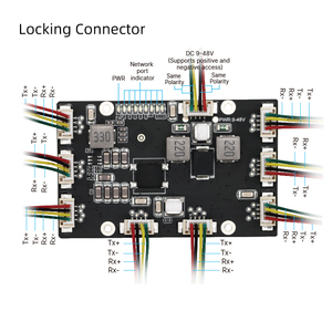 YN-IES10801 62*39 Mét VLAN công nghiệp mini chuyển đổi 8 cổng nhanh chóng chuyển đổi mô-đun Y Tế cấp <span class=keywords><strong>Ethernet</strong></span> chuyển đổi mô-đun truyền thông - Product Image 5