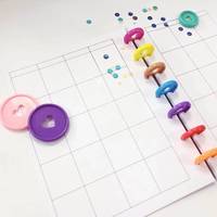 Disques de reliure en plastique mignons de haute qualité pour carnet de notes, planificateur, journal intime, reliure DIY