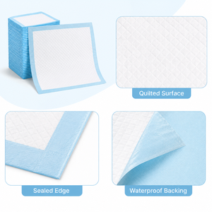 Tappetini Assorbenti Ecologici Blu per Cani e Gatti, Usa e Getta, Anti-Perdita, per Addestramento Cuccioli, Funzione Pulizia, OEM, Ingrosso Fabbrica - Product Image 3