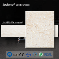 Plaque en surface solide acrylique Jestone, grande dalle, design moderne pour table d'hôtel, plan de toilette, usage intérieur, JMB27057