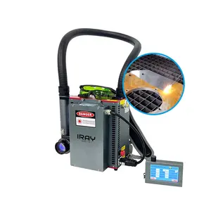 Ransel mesin pembersih Laser, 20W 50W 60W 100 Watt otomatis pegangan tangan industri cetakan pena Slat Multi permukaan serat Laser pembersih mesin