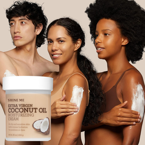 Étiquette personnalisée Pure 95% Crème hydratante pour le corps d'hiver à l'huile de noix de coco extra vierge ajoute une hydratation <span class=keywords><strong>intense</strong></span> aux peaux déshydratées - Product Image 5